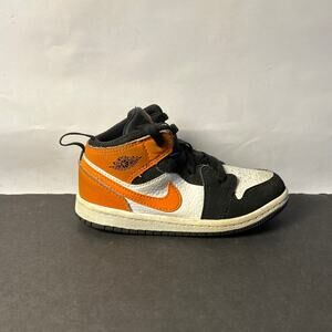 Toddler Nike Jordan 1 Mid TD 'Shattered Backboard' Size 9C